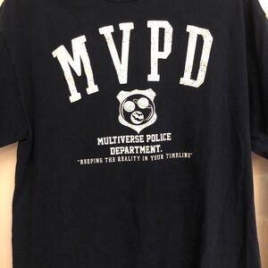 MVPD Multi universe, police department Navy Blue Short Sleeve Tee large